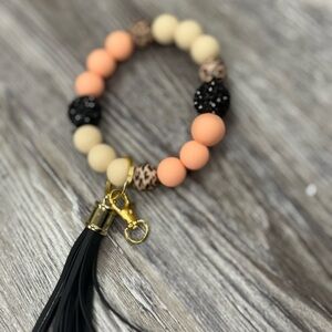 Beaded Bracelet with Tassel